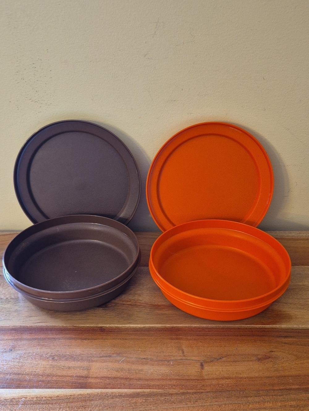 Vintage Tupperware Harvest Colors Storage Bowls #1206 - Picture 3 of 7